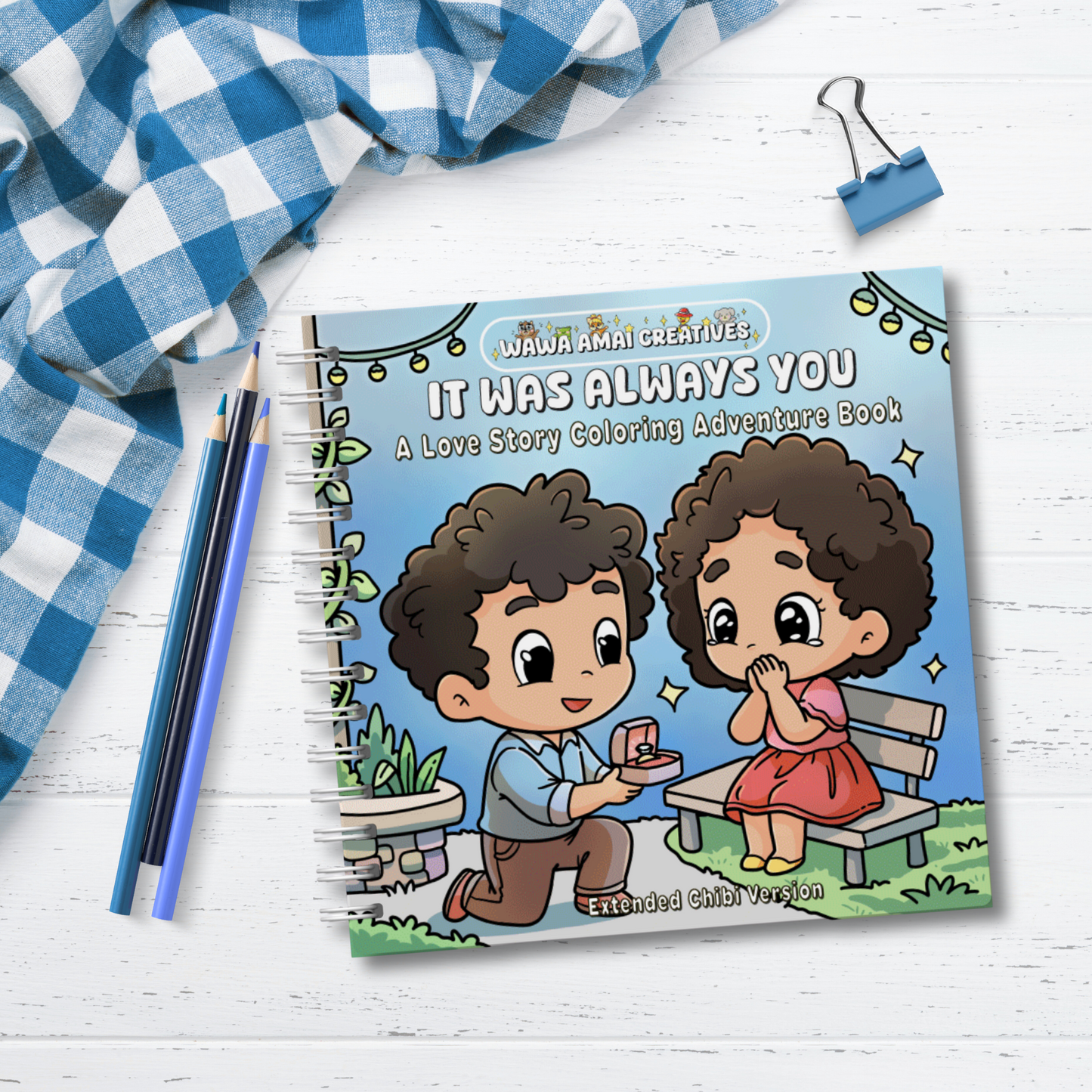 It Was Always You: A Love Story Coloring Adventure Book Extended Chibi Version