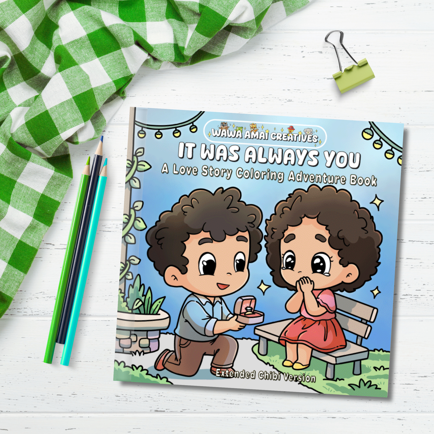 It Was Always You: A Love Story Coloring Adventure Book Extended Chibi Version