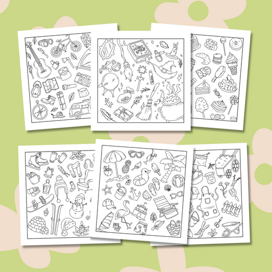 Thank You for Your Support Free Coloring Pages (6 Pages)